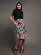 DIXIE skirt Pismo Multi - Lesley Evers - Blue - Bottoms - dixie