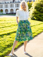 DIXIE skirt Spring Meadow Green - Lesley Evers - Blue - Bottoms - new