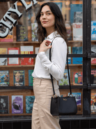 DOTTIE Leather Handbag Black - Lesley Evers - Accessories - Bonnie cover - Giftable