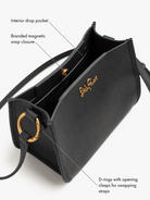 DOTTIE Leather Handbag Black - Lesley Evers - Accessories - Bonnie cover - Giftable