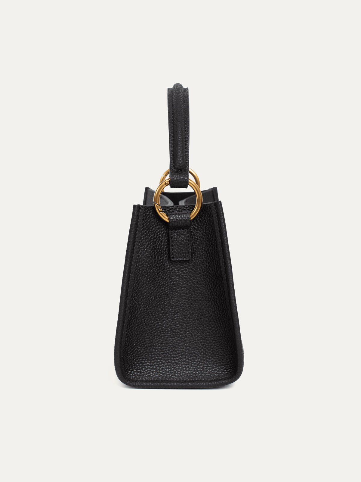 DOTTIE Leather Handbag Black - Lesley Evers-Accessories-bag with silk scarf-crossbody
