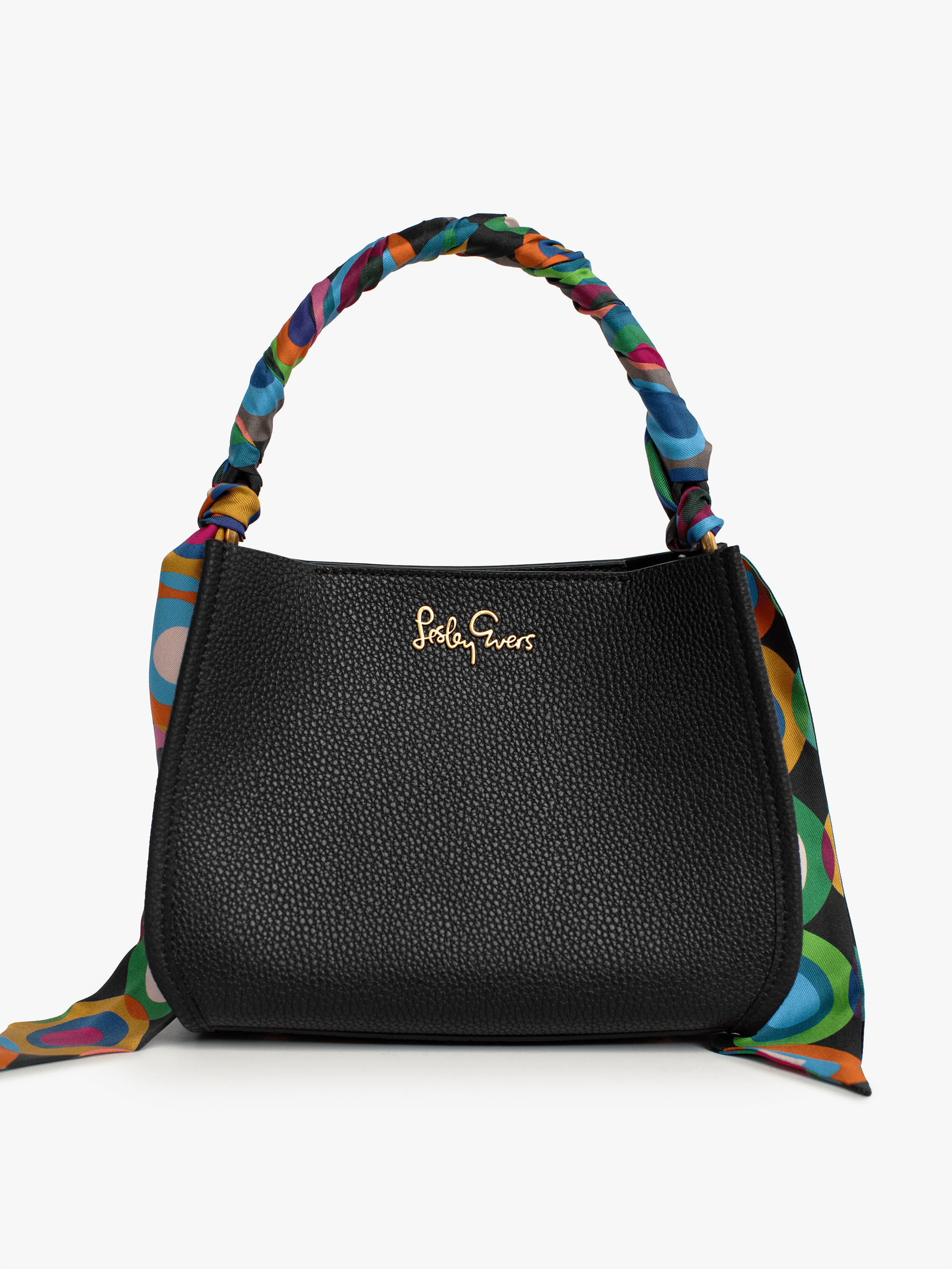 tracy_li 　11パック DOTTIE Leather Handbag Black – Lesley Evers