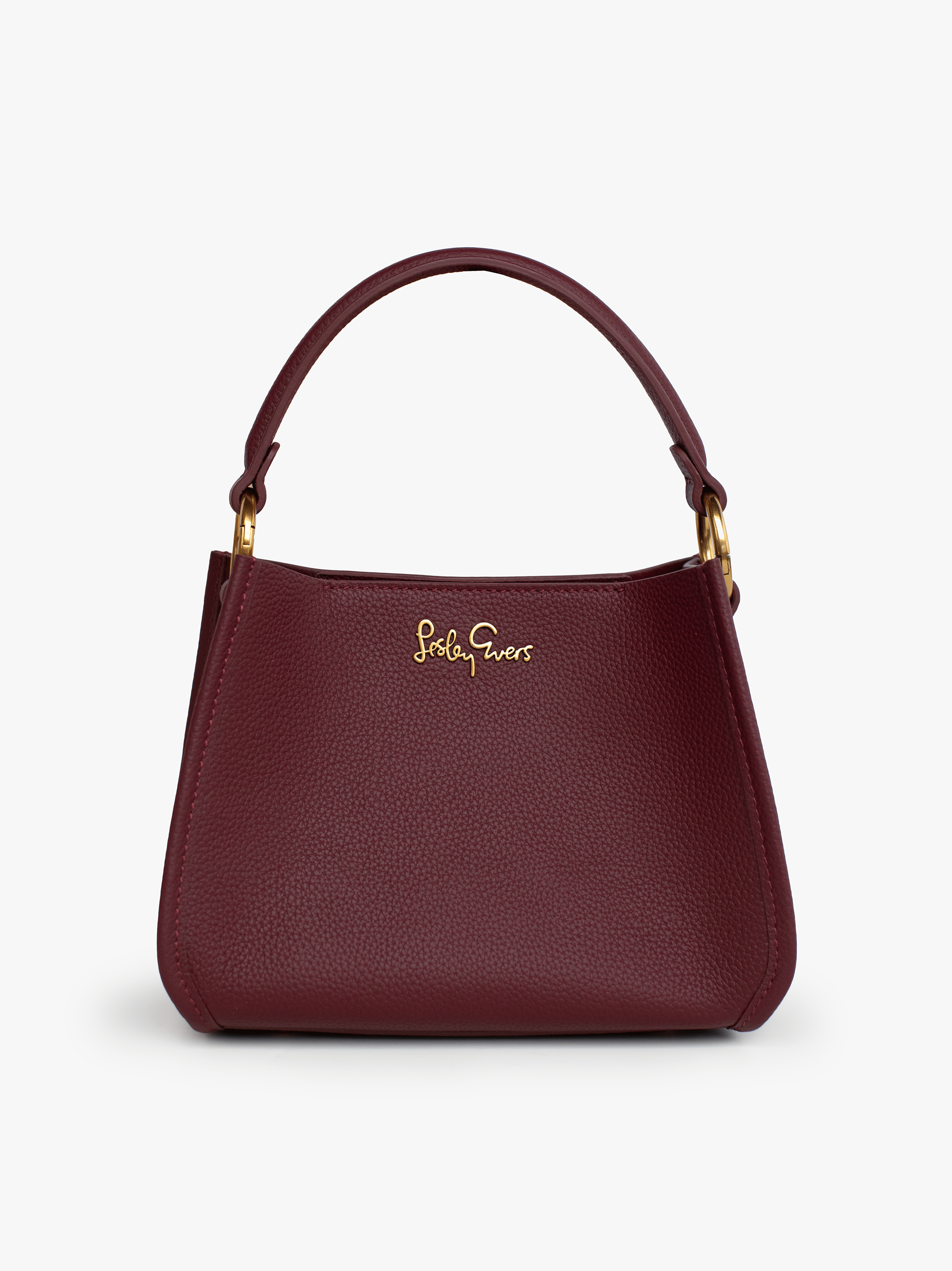 DOTTIE Leather Handbag Burgundy - Lesley Evers-Accessories-Bonnie cover-Giftable