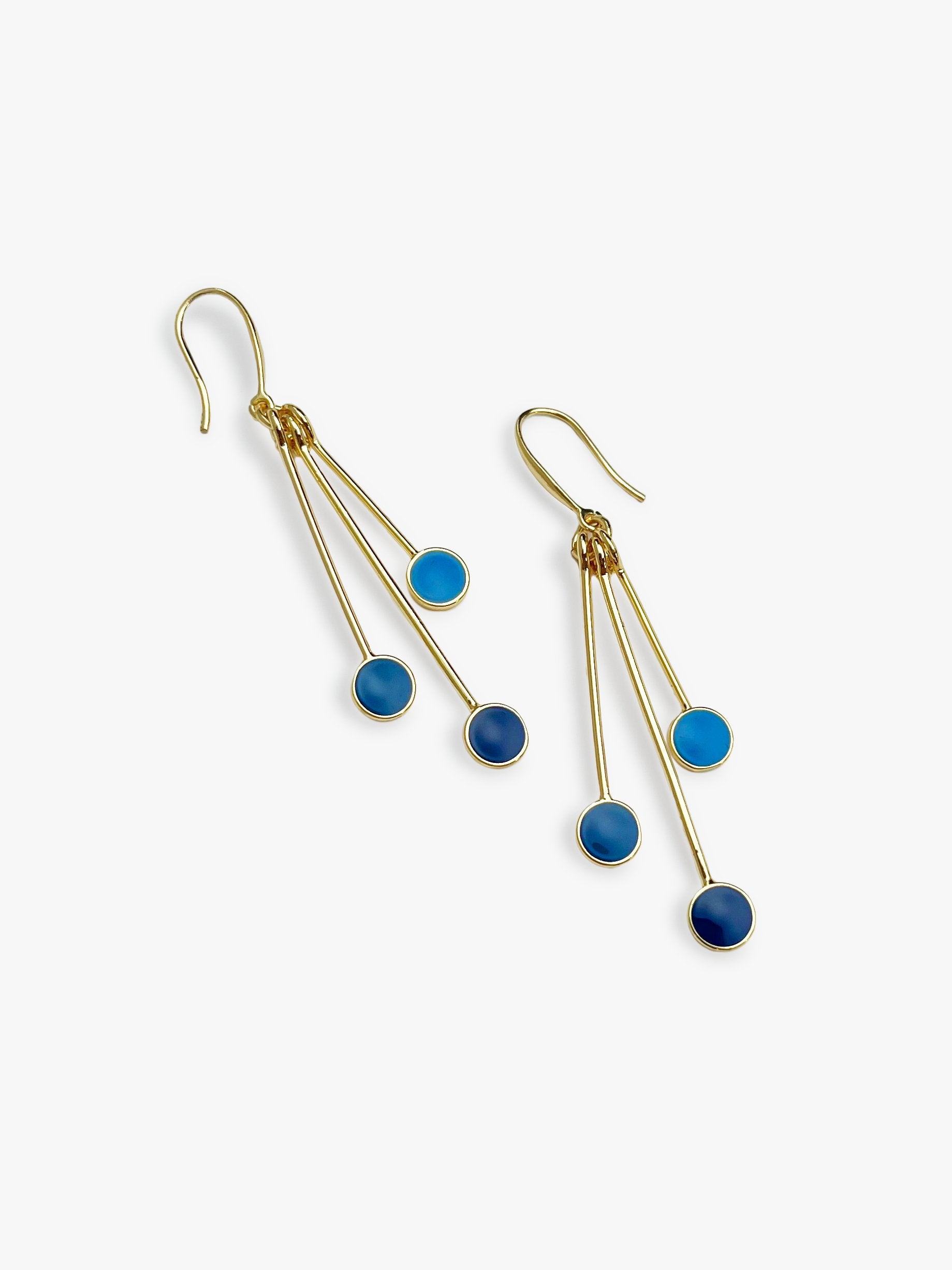 Droplet Earrings Bluebell - Lesley Evers - Accessories - accessory - pebble