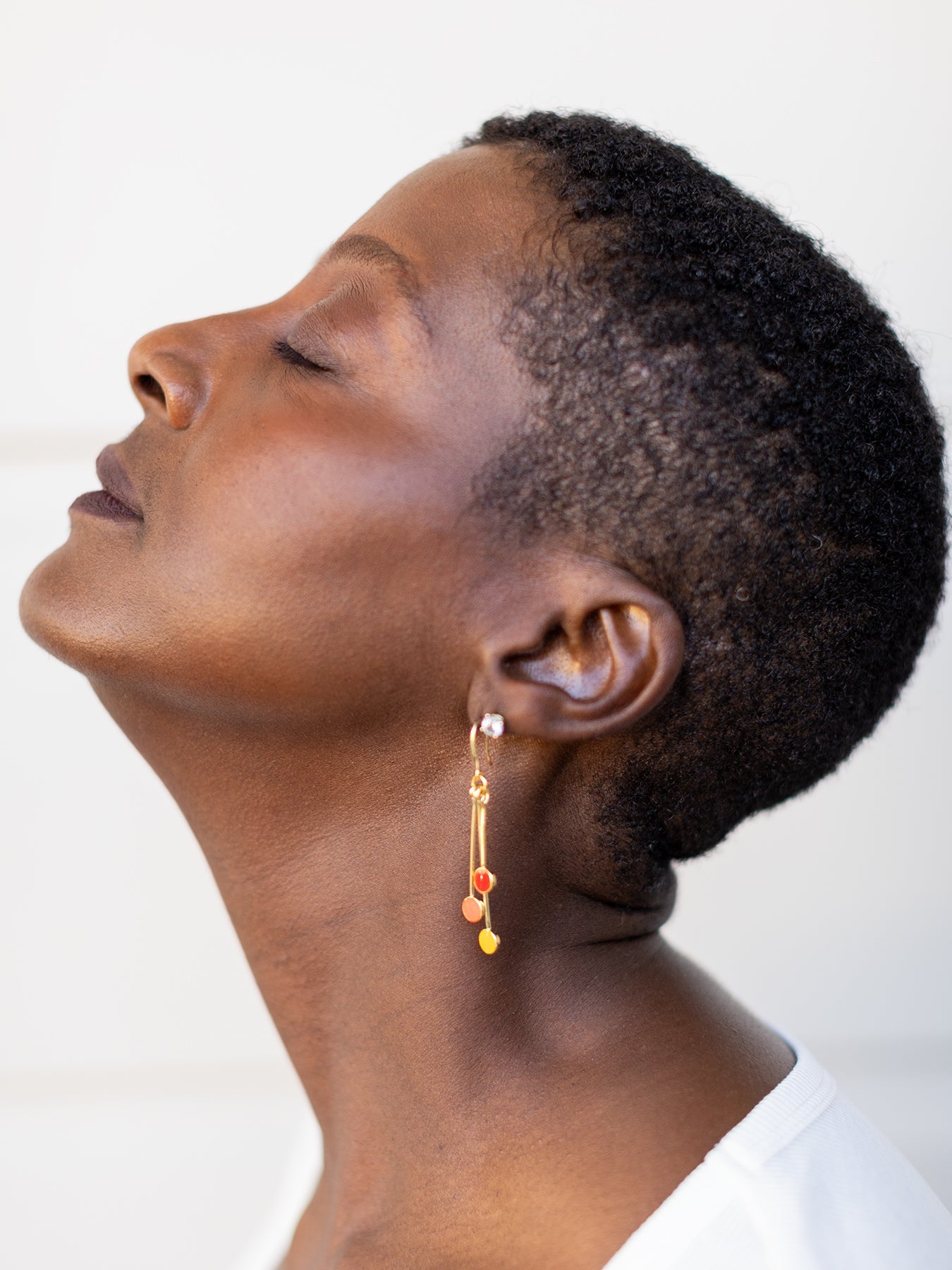 Droplet Earrings Calendula - Lesley Evers - Accessories - accessory - pebble