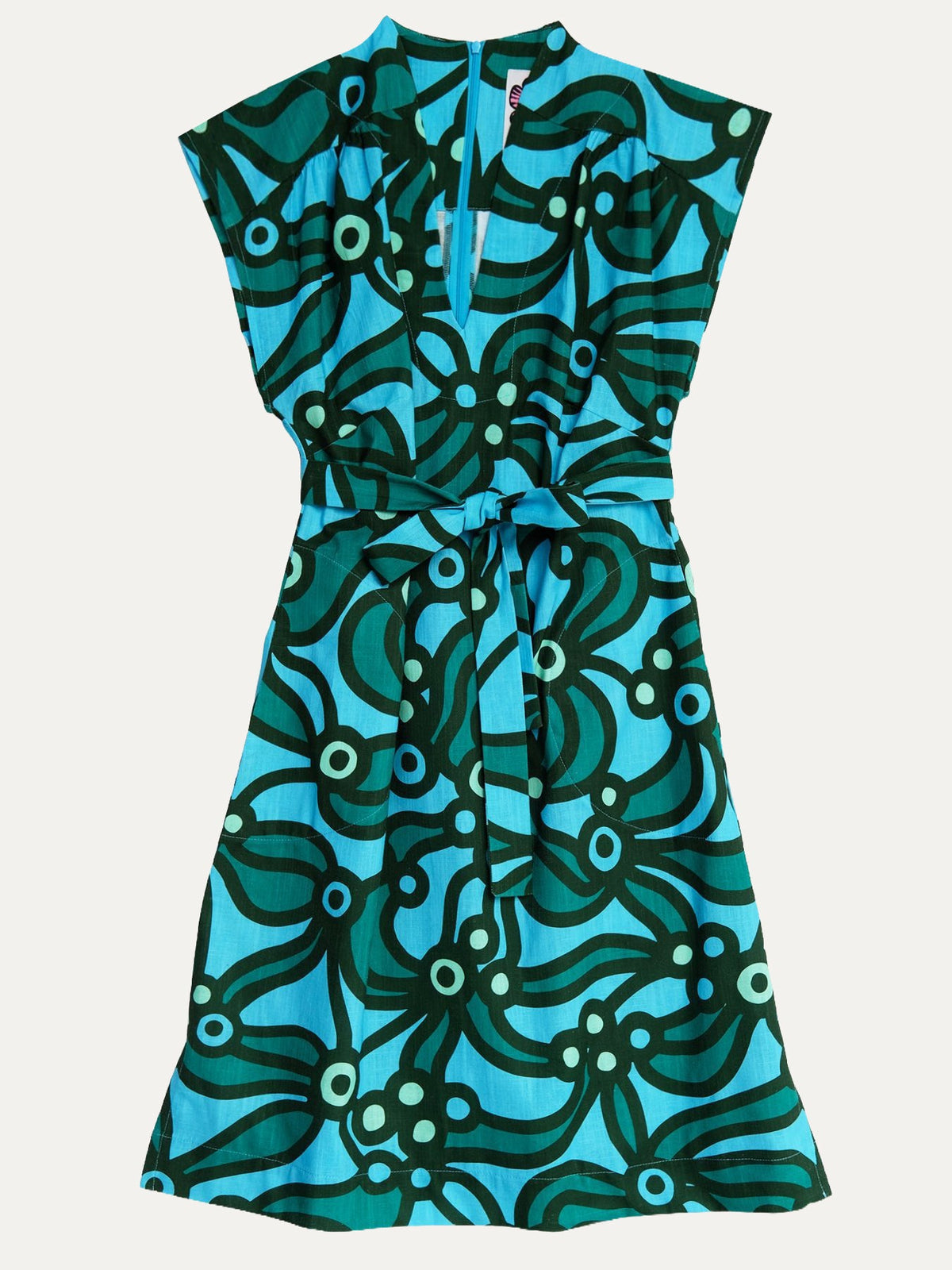 ELAINE Chicka Boom Green - Lesley Evers-chicka boom-chickaboom-Dress