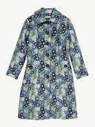 ELEANOR coat Daffodils Blue - Lesley Evers-coat-lined coat-Shop