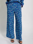 ELIZABETH pant Beads Navy - Lesley Evers - Bottoms - Pants - Shop