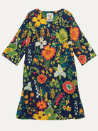 ELLIE dress Woodland Navy - Lesley Evers-Dress-ellie-knee length