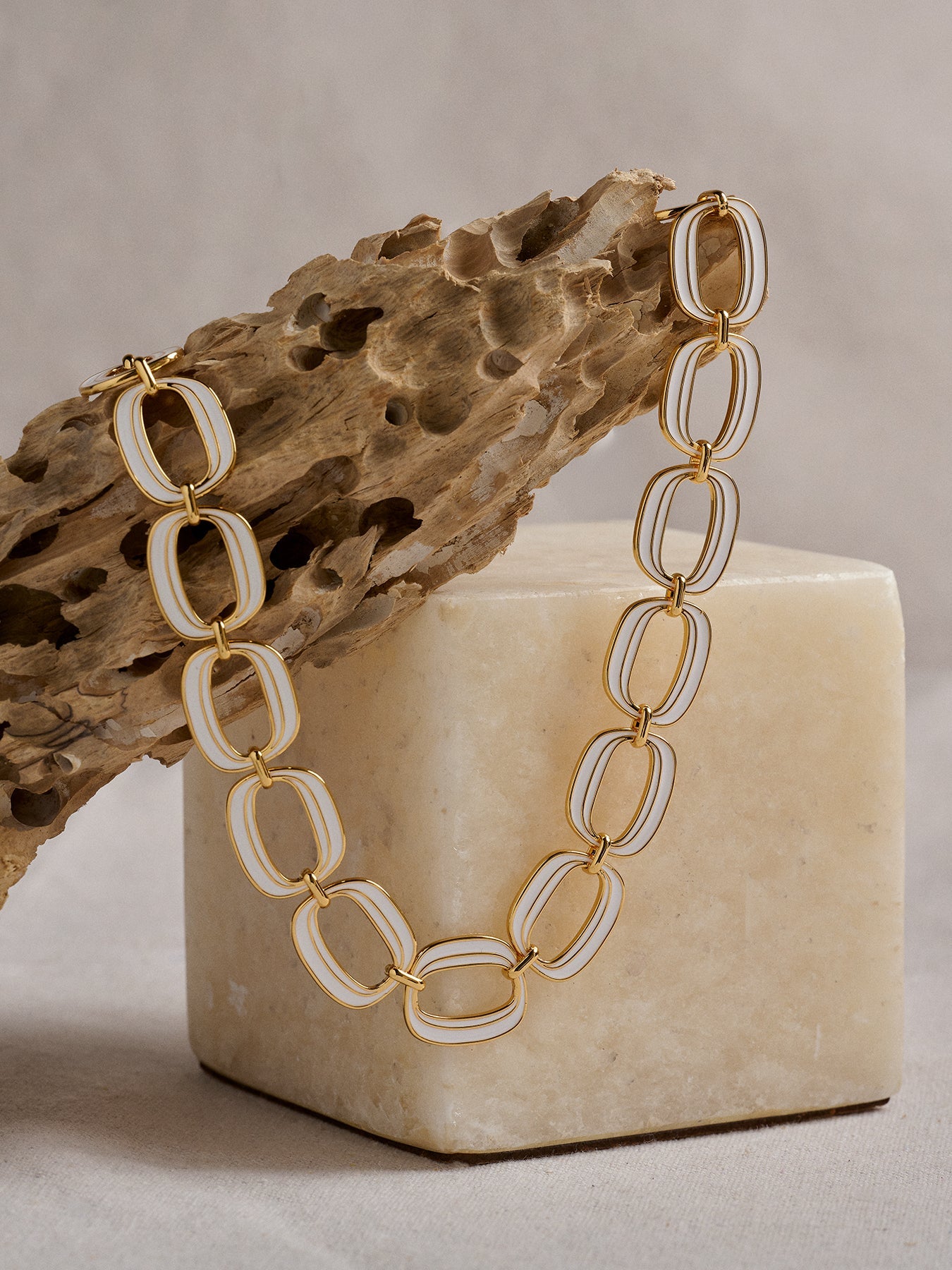 Ellipse Necklace Ivory - Lesley Evers-Accessories-accessory-new
