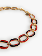 Ellipse Necklace Navy and Red - Lesley Evers - Accessories - accessory - new