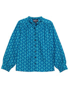 EMILY blouse Loop Tile Blue - Lesley Evers - 