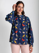 EMILY blouse Navy Birds - Lesley Evers - 