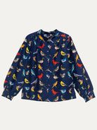 EMILY blouse Navy Birds - Lesley Evers-new-sale-service_blocked