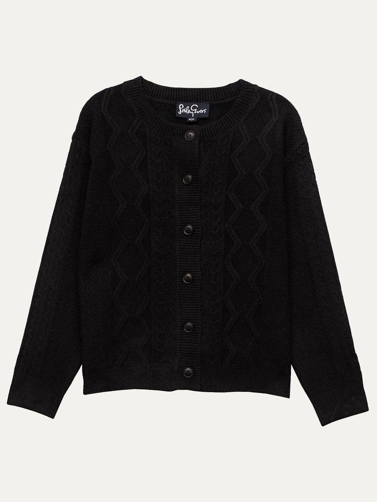 EMMA cardigan Black - Lesley Evers-cardigan-dinner with friends-emma