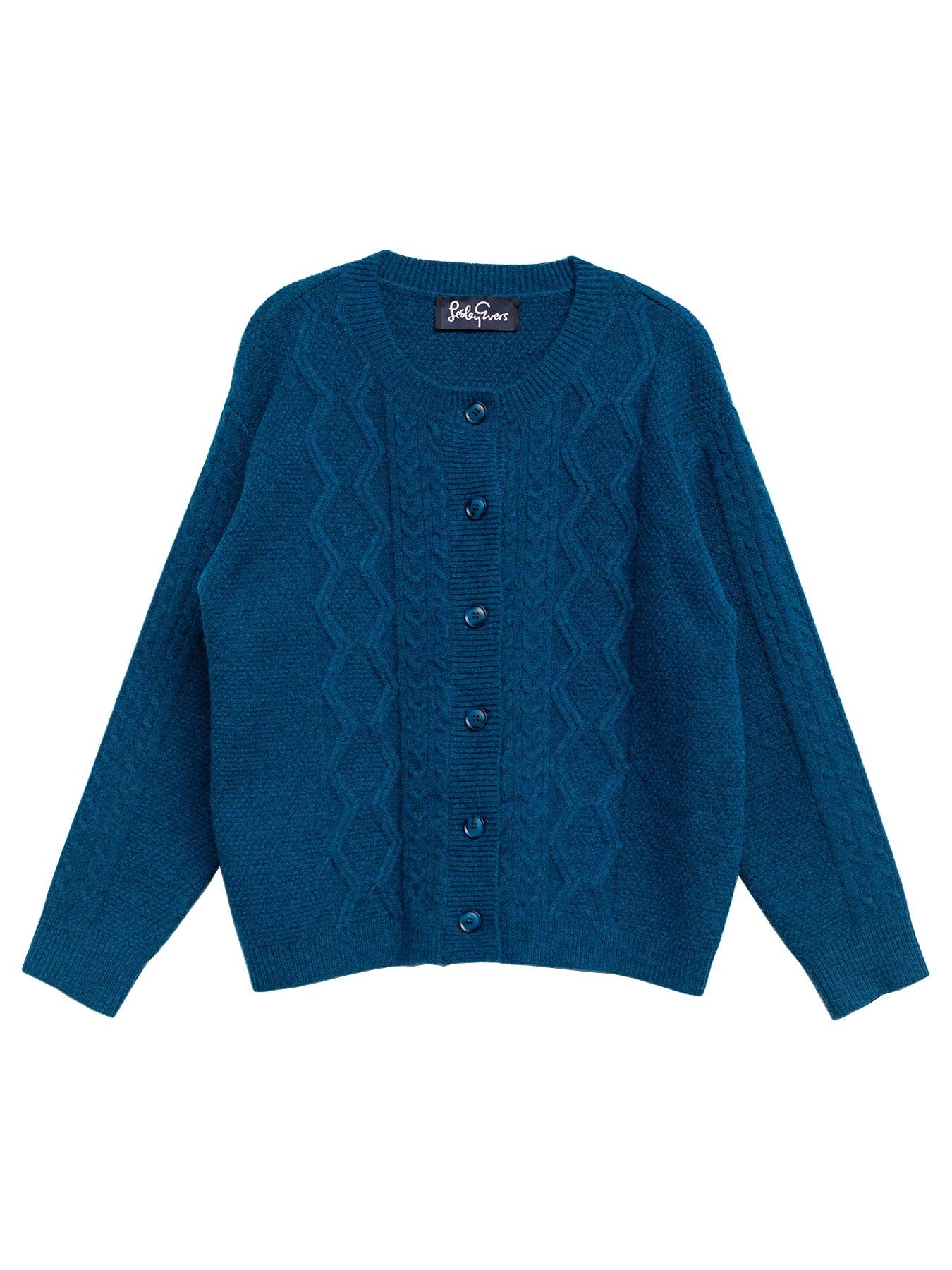 EMMA cardigan Blue – Lesley Evers