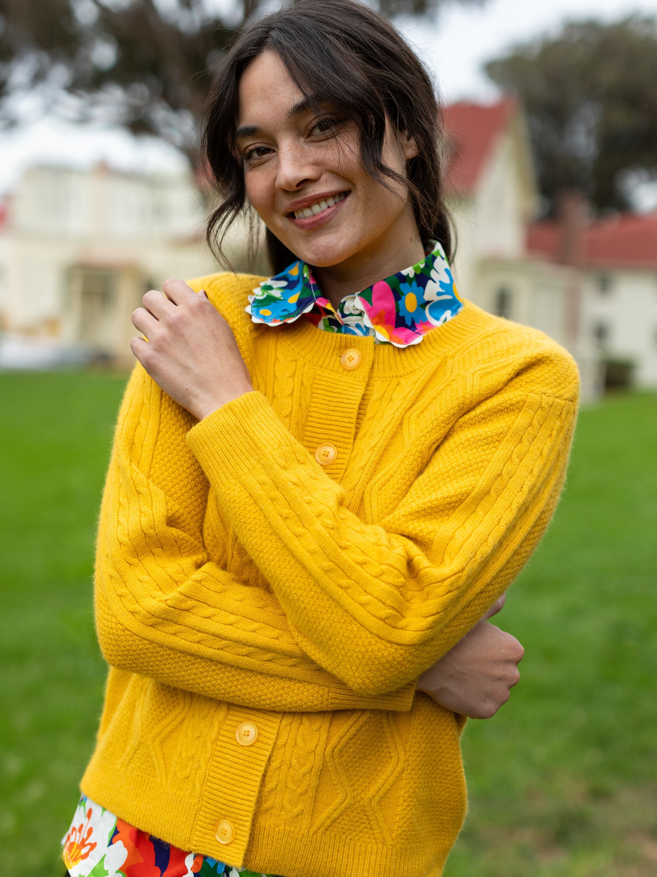 EMMA cardigan Dandelion – Lesley Evers