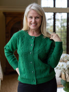 EMMA cardigan Green - Lesley Evers - cardigan - dinner with friends - Shop