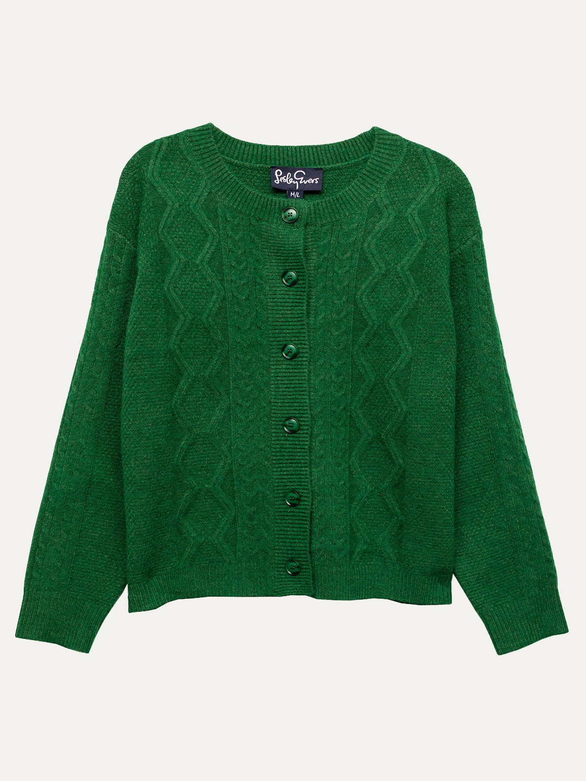 EMMA cardigan Green - Lesley Evers-cardigan-dinner with friends-emma