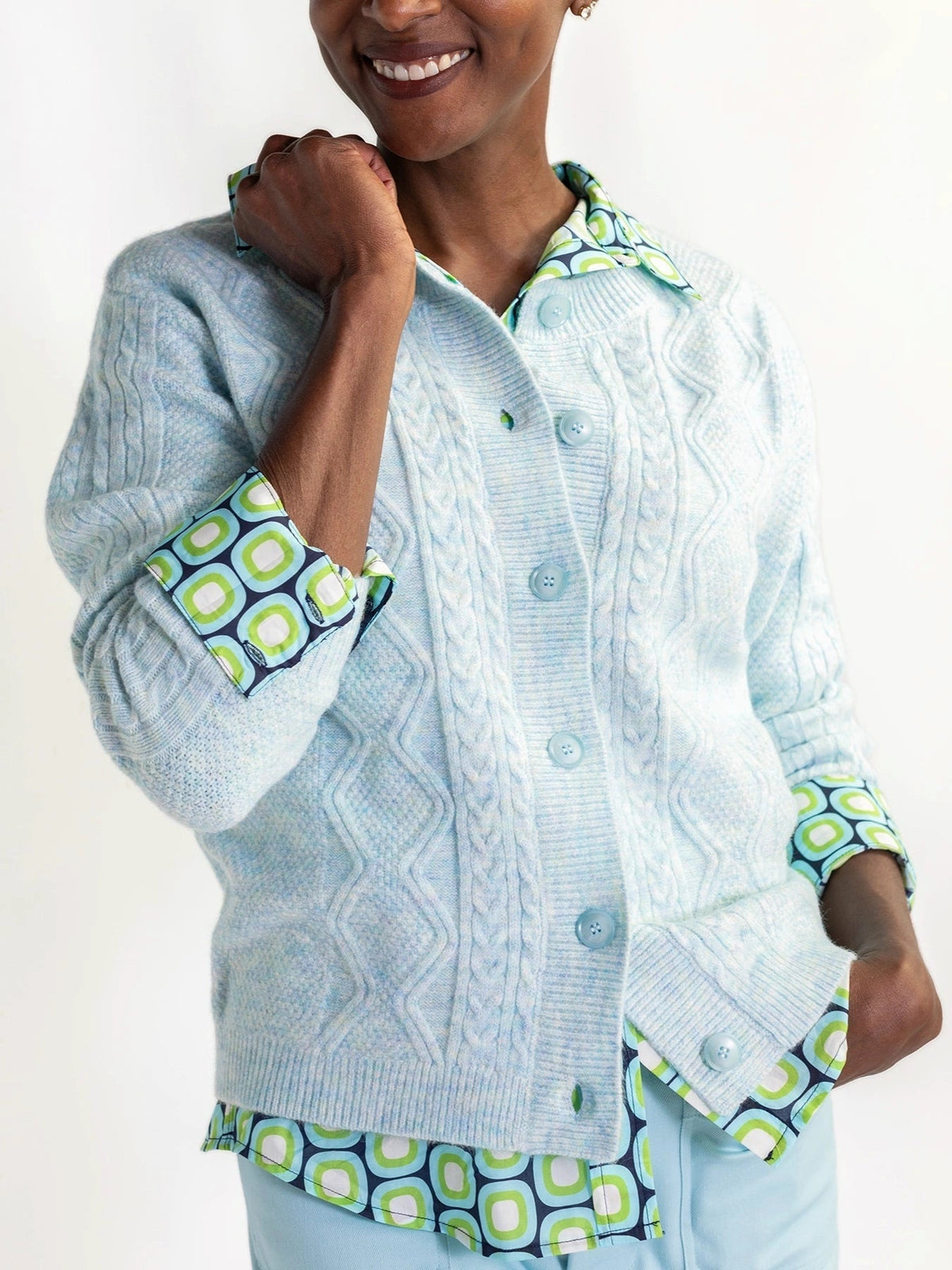 EMMA cardigan Light Blue - Lesley Evers-Best Seller-cardigan-emma