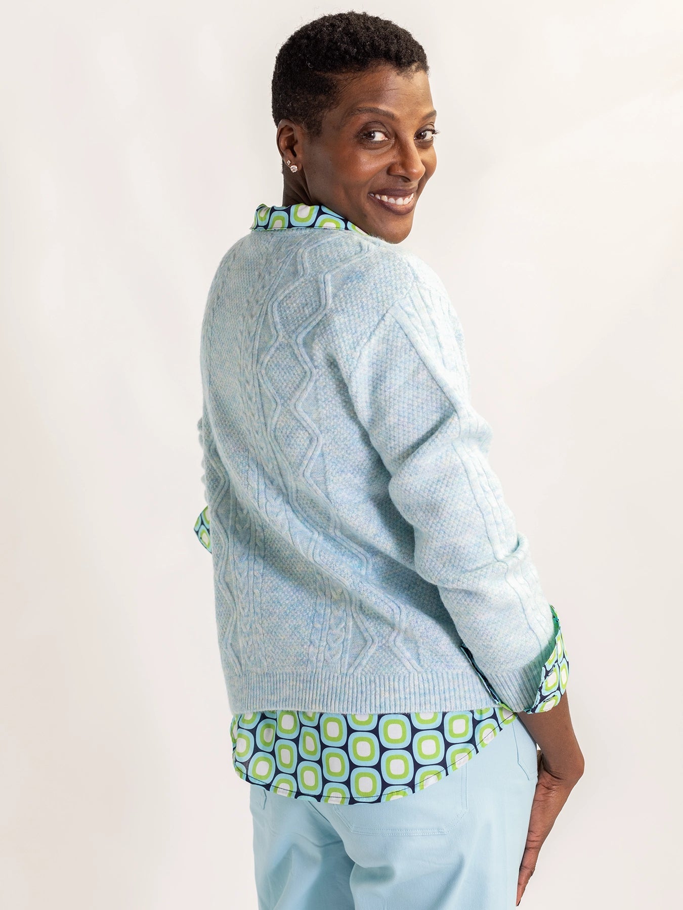 EMMA cardigan Light Blue - Lesley Evers - Best Seller - cardigan - emma