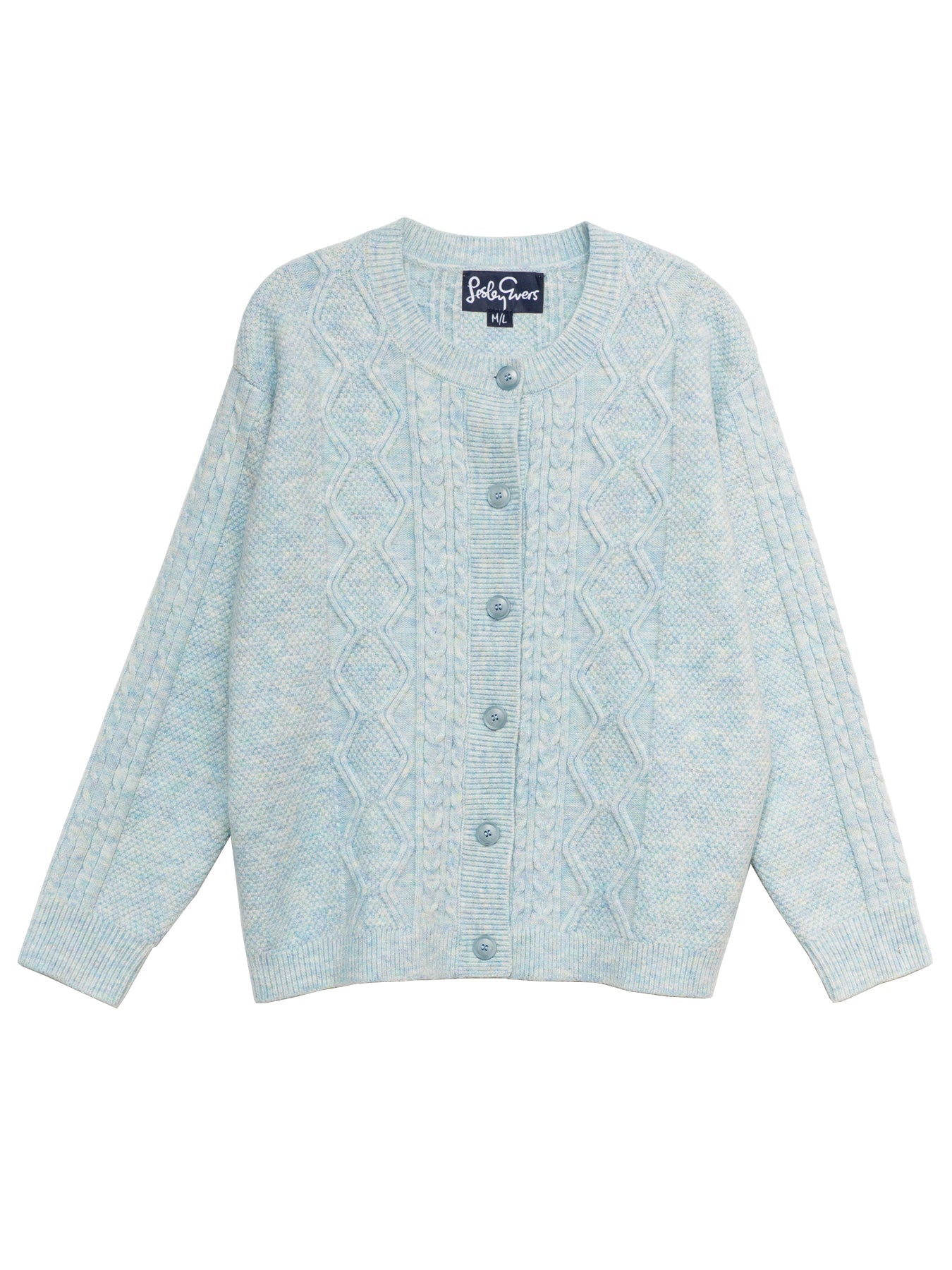 EMMA cardigan Light Blue – Lesley Evers