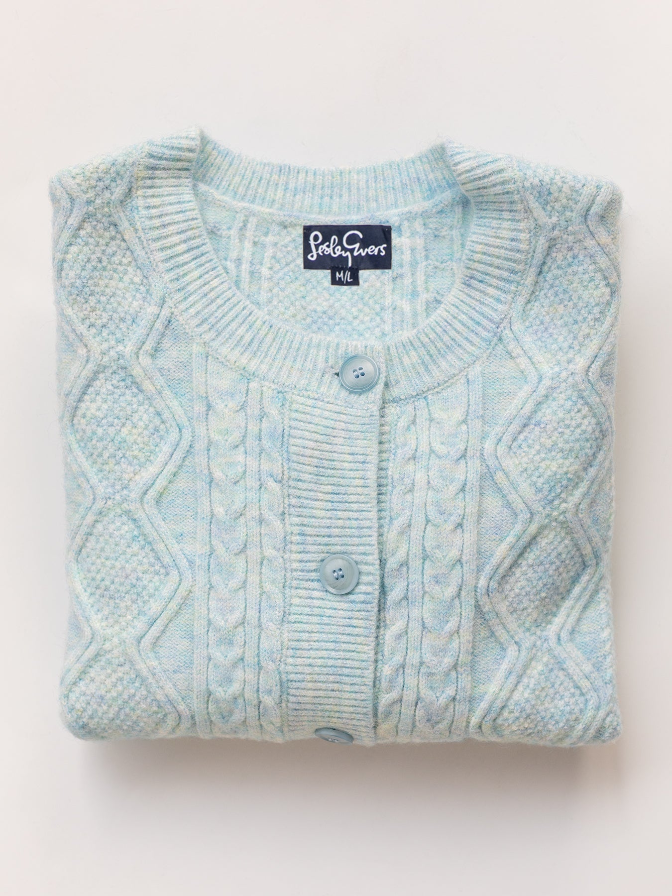 EMMA cardigan Light Blue – Lesley Evers