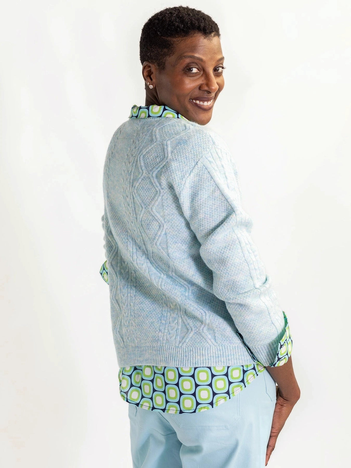 EMMA cardigan Light Blue - Lesley Evers-Best Seller-cardigan-emma