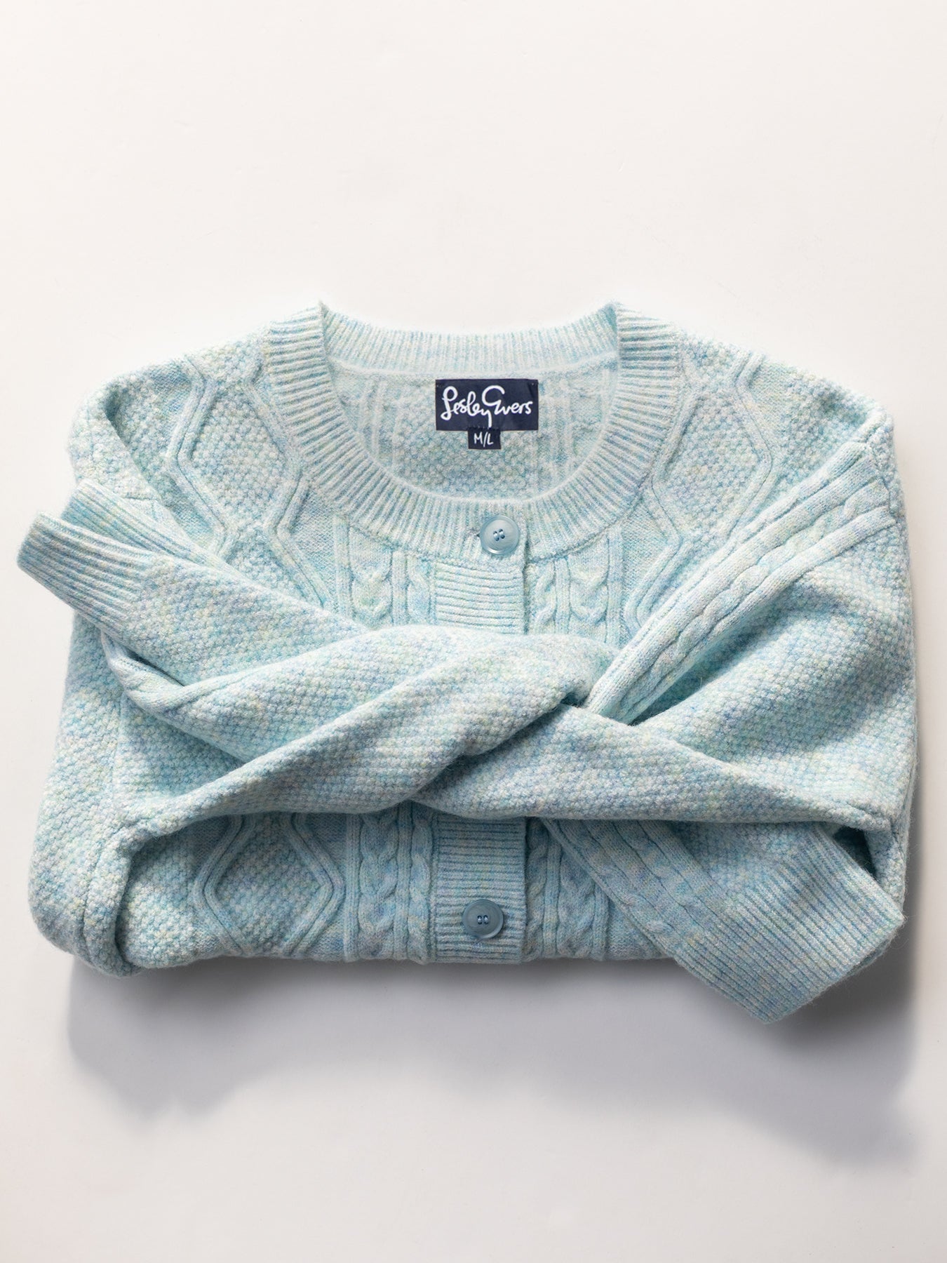 EMMA cardigan Light Blue – Lesley Evers