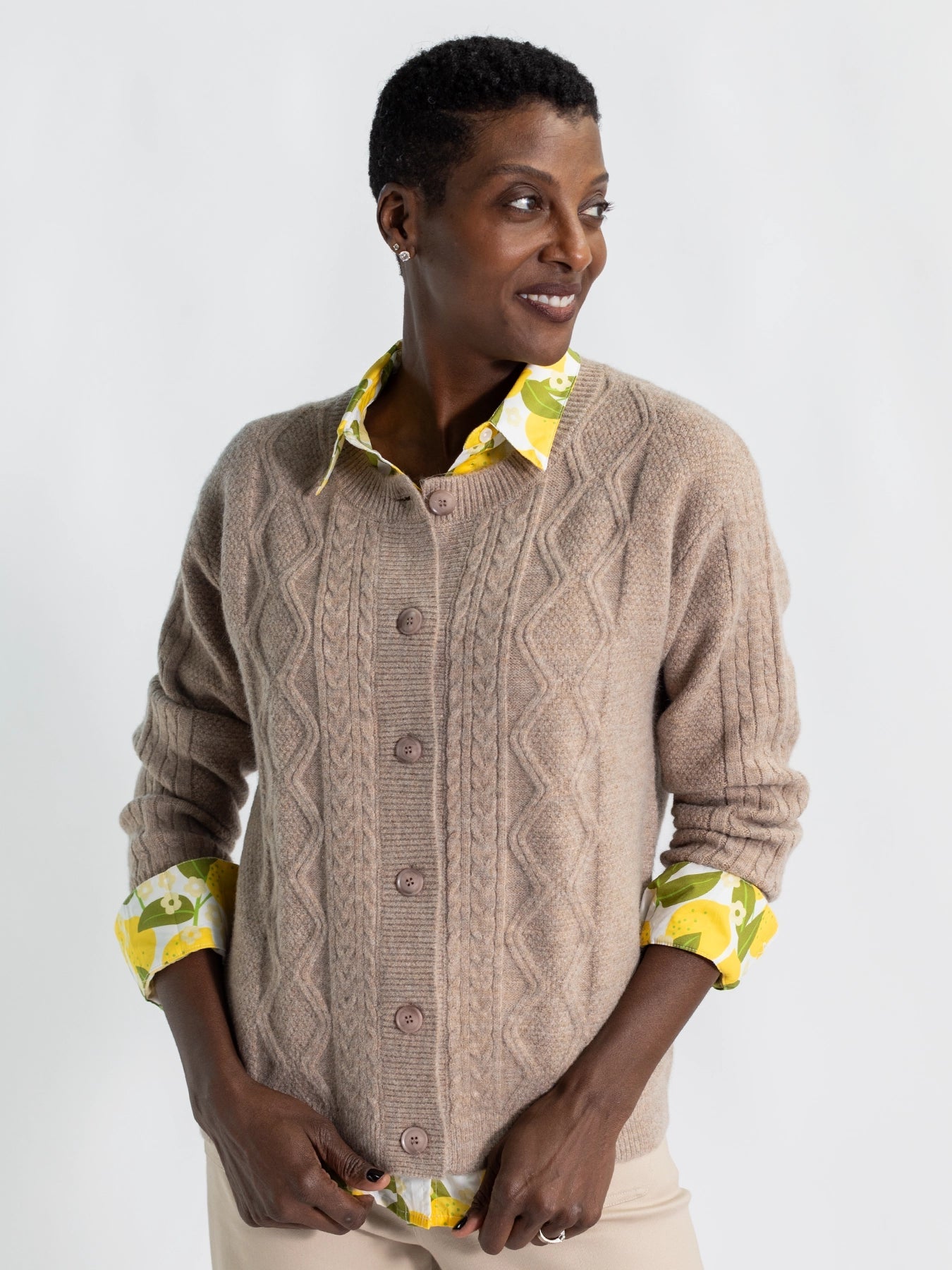 EMMA cardigan Natural - Lesley Evers - Best Seller - cardigan - emma