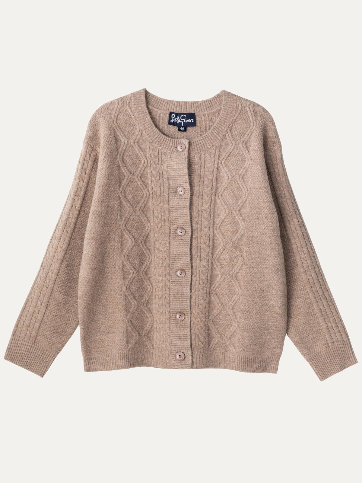 EMMA cardigan Natural - Lesley Evers-Best Seller-cardigan-emma