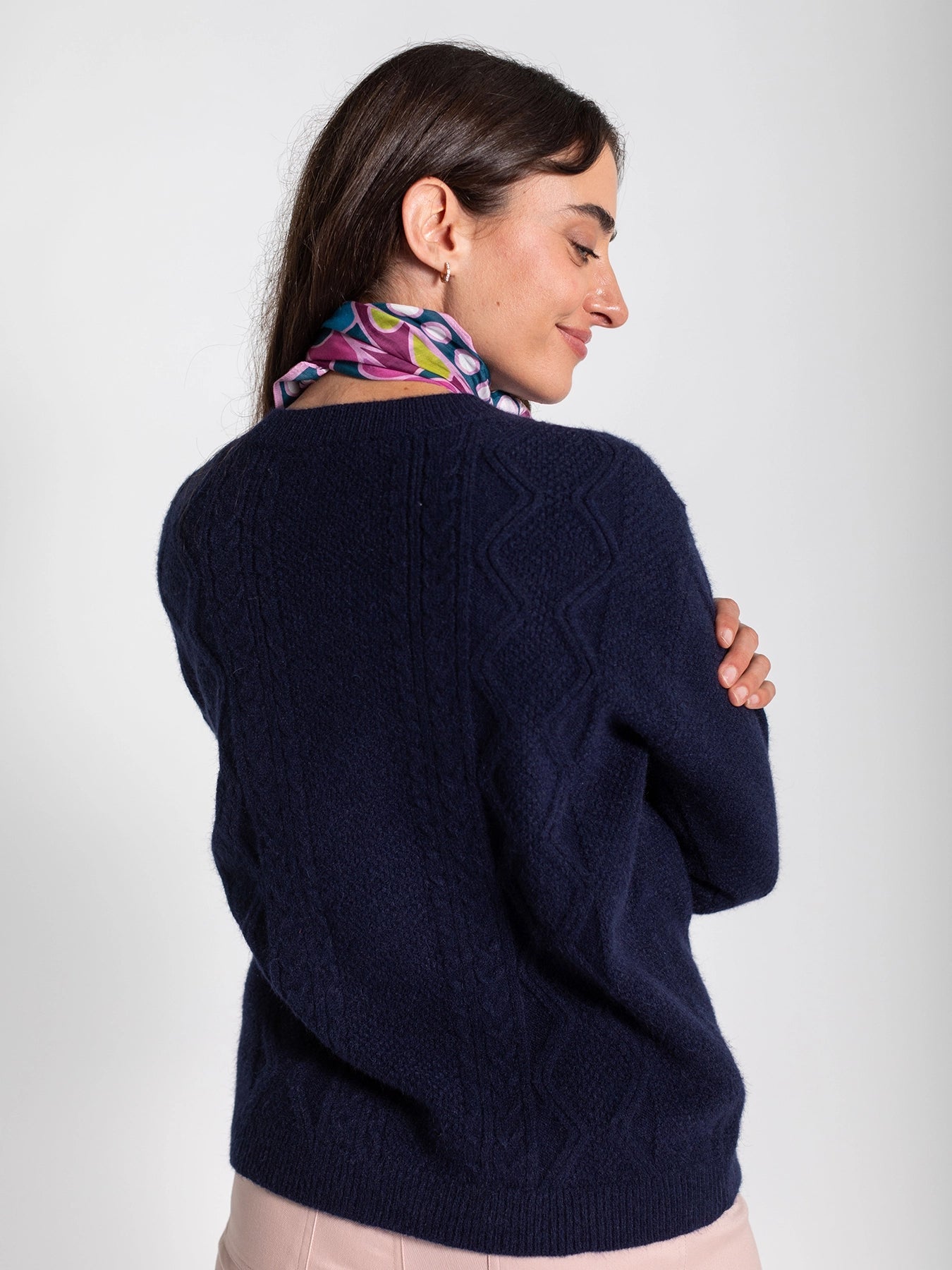 EMMA cardigan Navy - Lesley Evers - cardigan - dinner with friends - emma