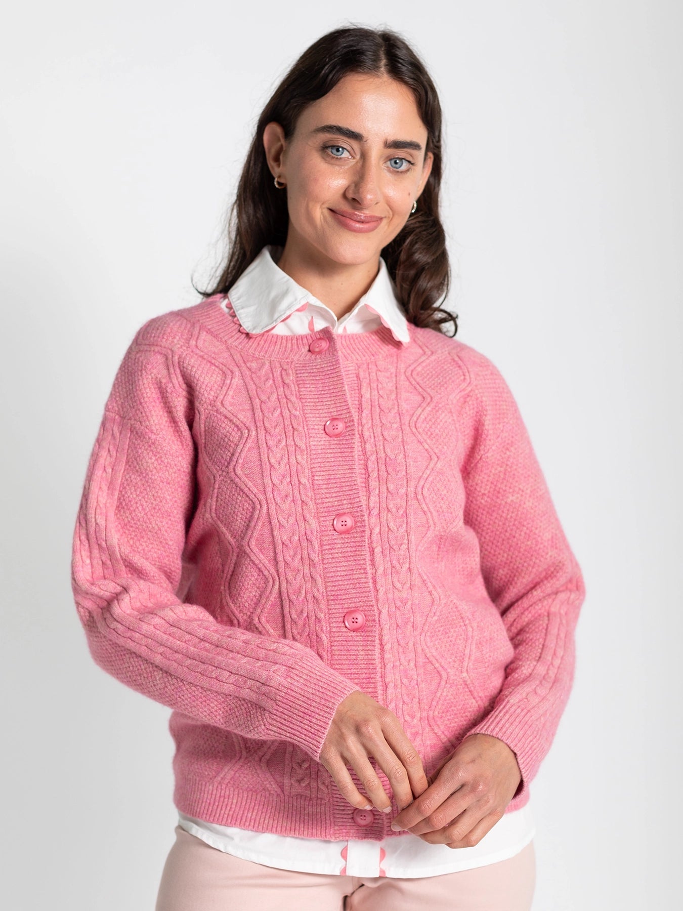 EMMA cardigan Pink - Lesley Evers - Best Seller - cardigan - emma