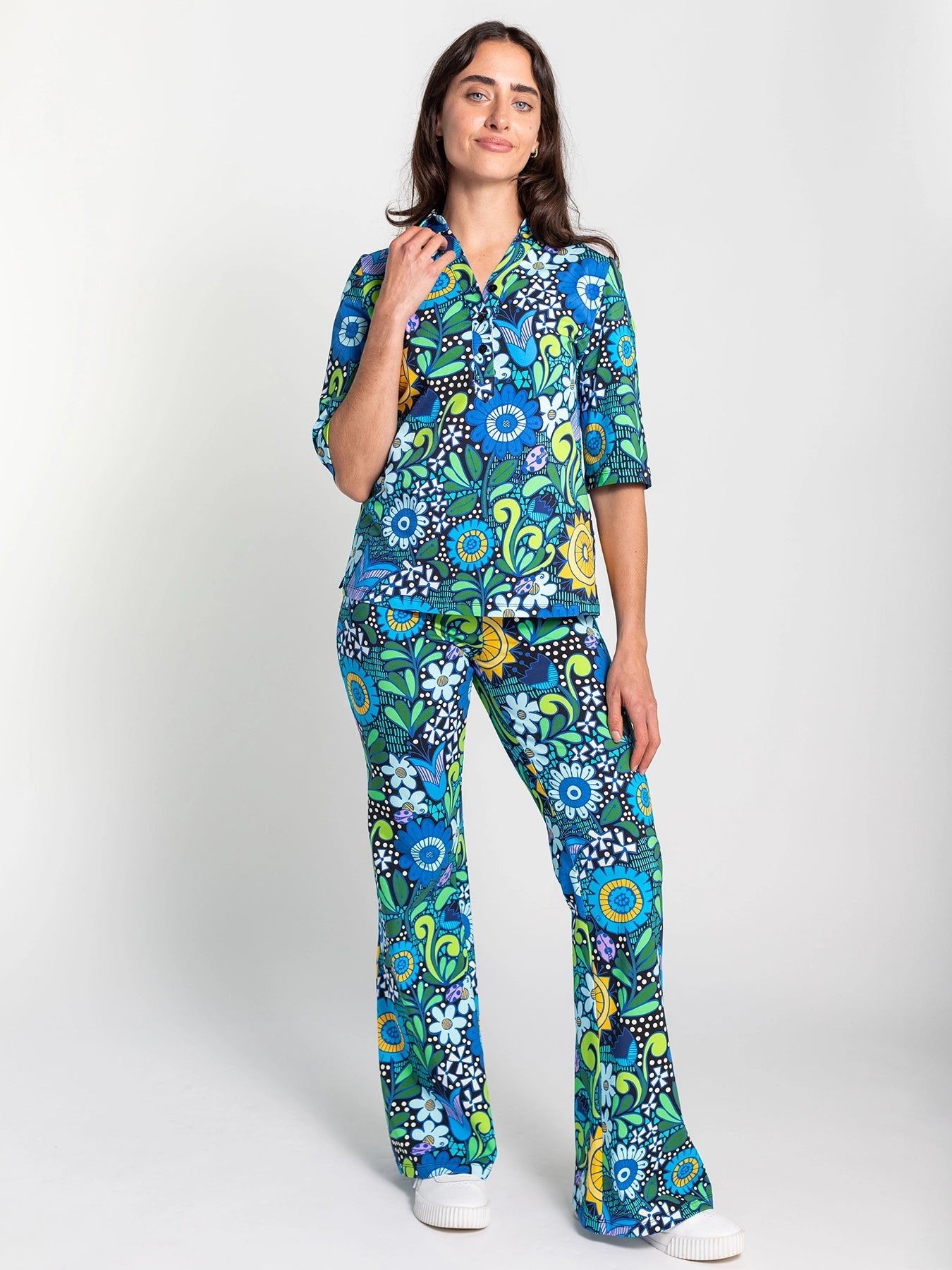 ERIKA pant Sunshine Blue - Lesley Evers - Best Seller - Bottoms - erika