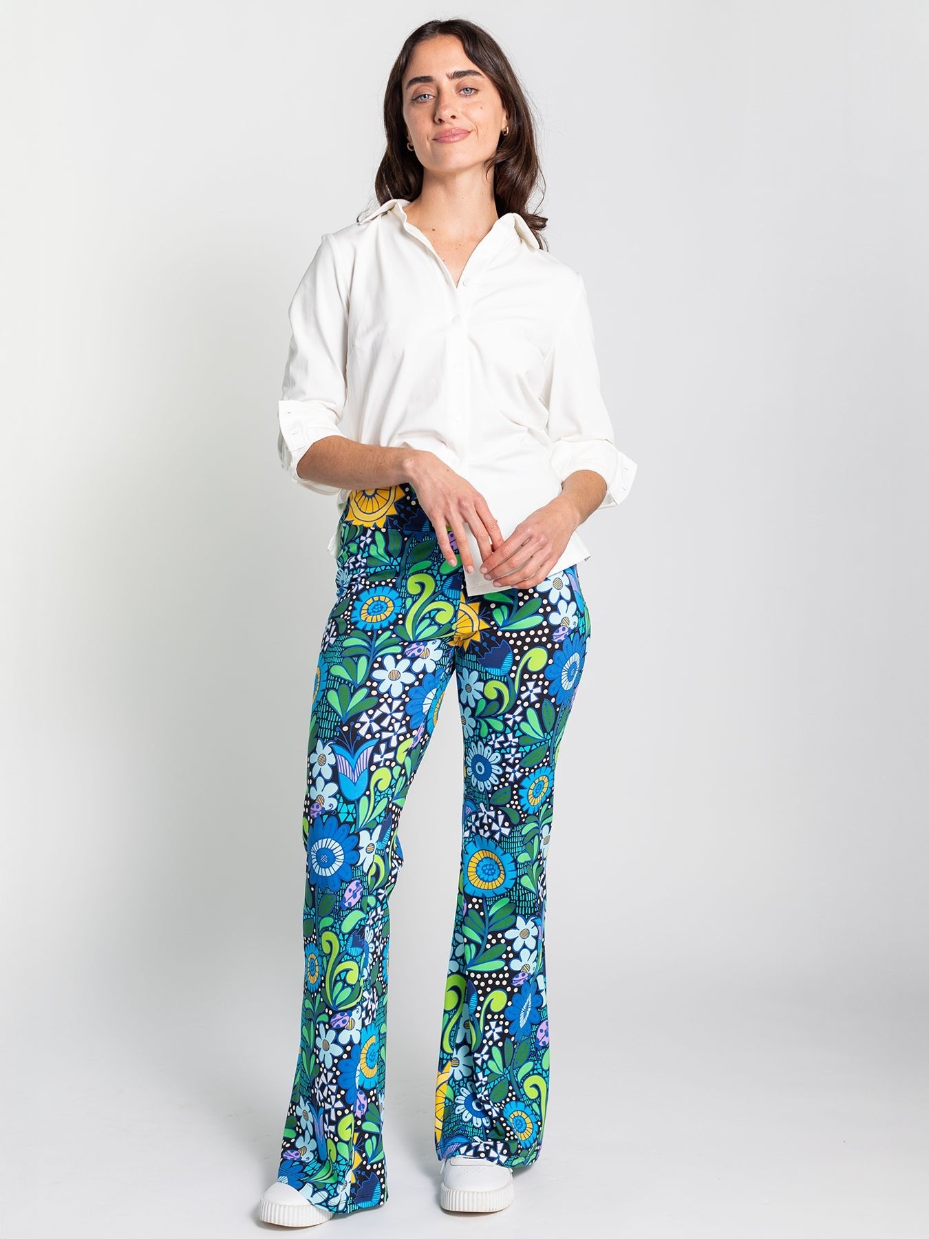 ERIKA pant Sunshine Blue - Lesley Evers - Best Seller - Bottoms - erika