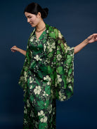 ESME silk scarf Plum Blossom Emerald - Lesley Evers - Accessories - BF200 - esme