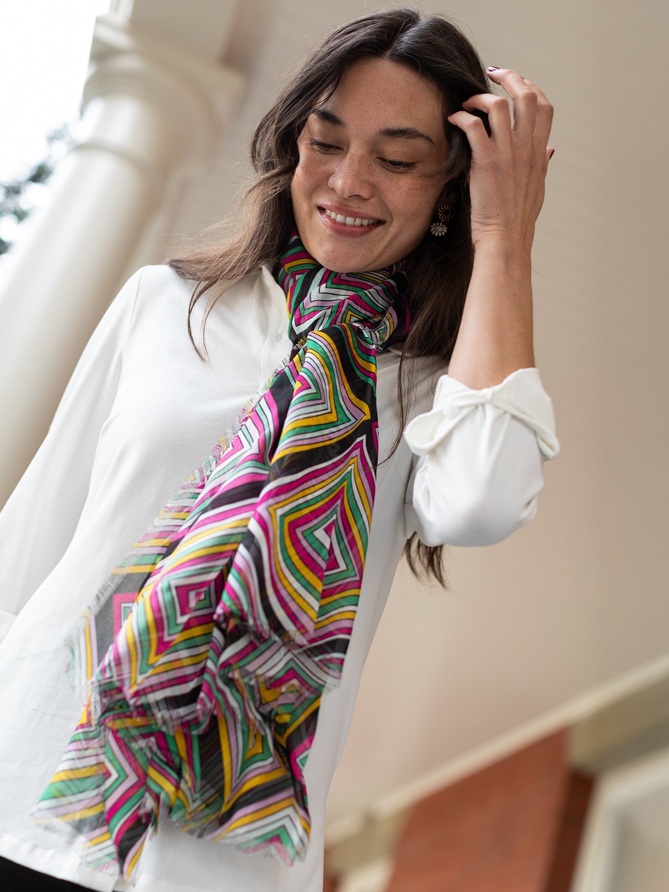 ESME silk scarf Vienna – Lesley Evers