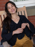 ESTELLE blouse Swiss Dot Black - Lesley Evers - Shop - Shop/All Products - Shop/Separates