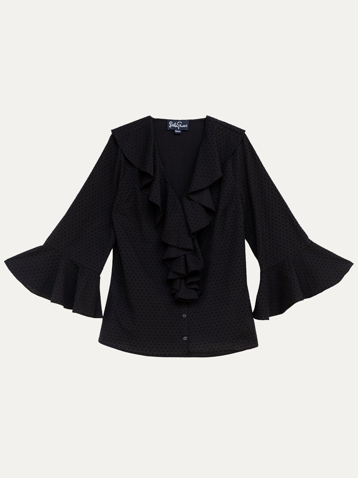 ESTELLE blouse Swiss Dot Black - Lesley Evers-service_blocked-Shop-Shop/All Products
