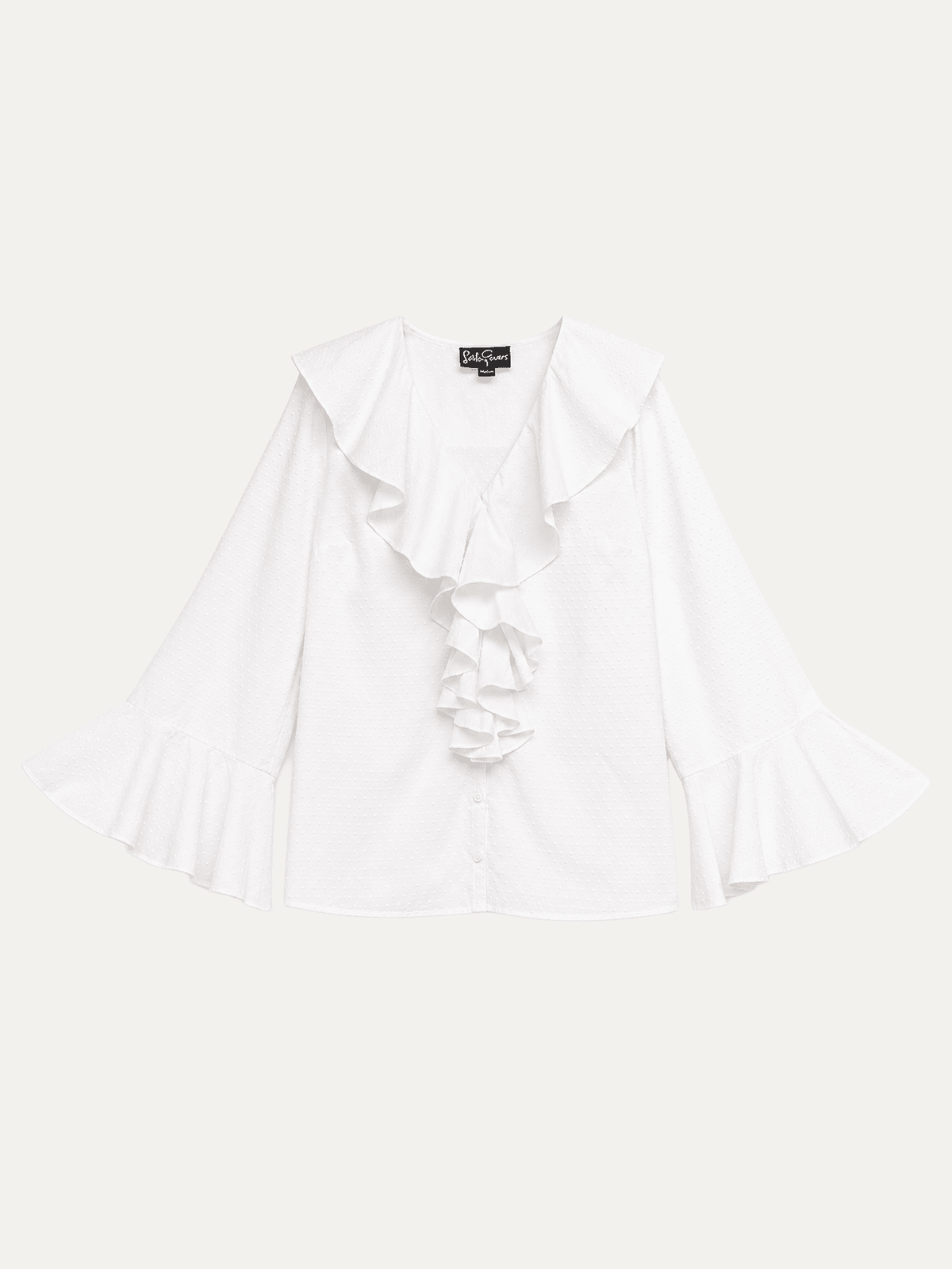 ESTELLE blouse Swiss Dot White - Lesley Evers-service_blocked-Shop-Shop/All Products