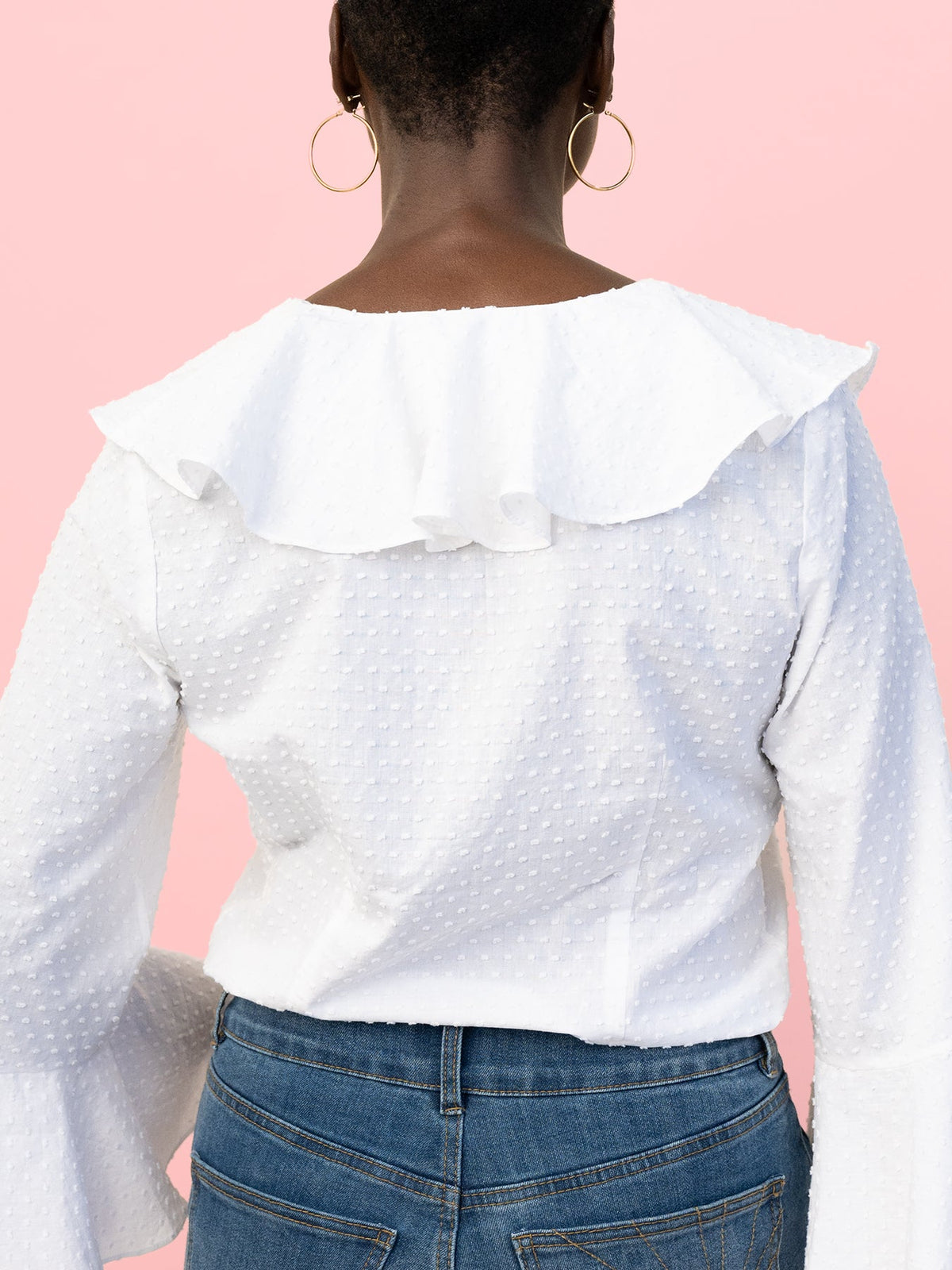 ESTELLE blouse Swiss Dot White - Lesley Evers-service_blocked-Shop-Shop/All Products