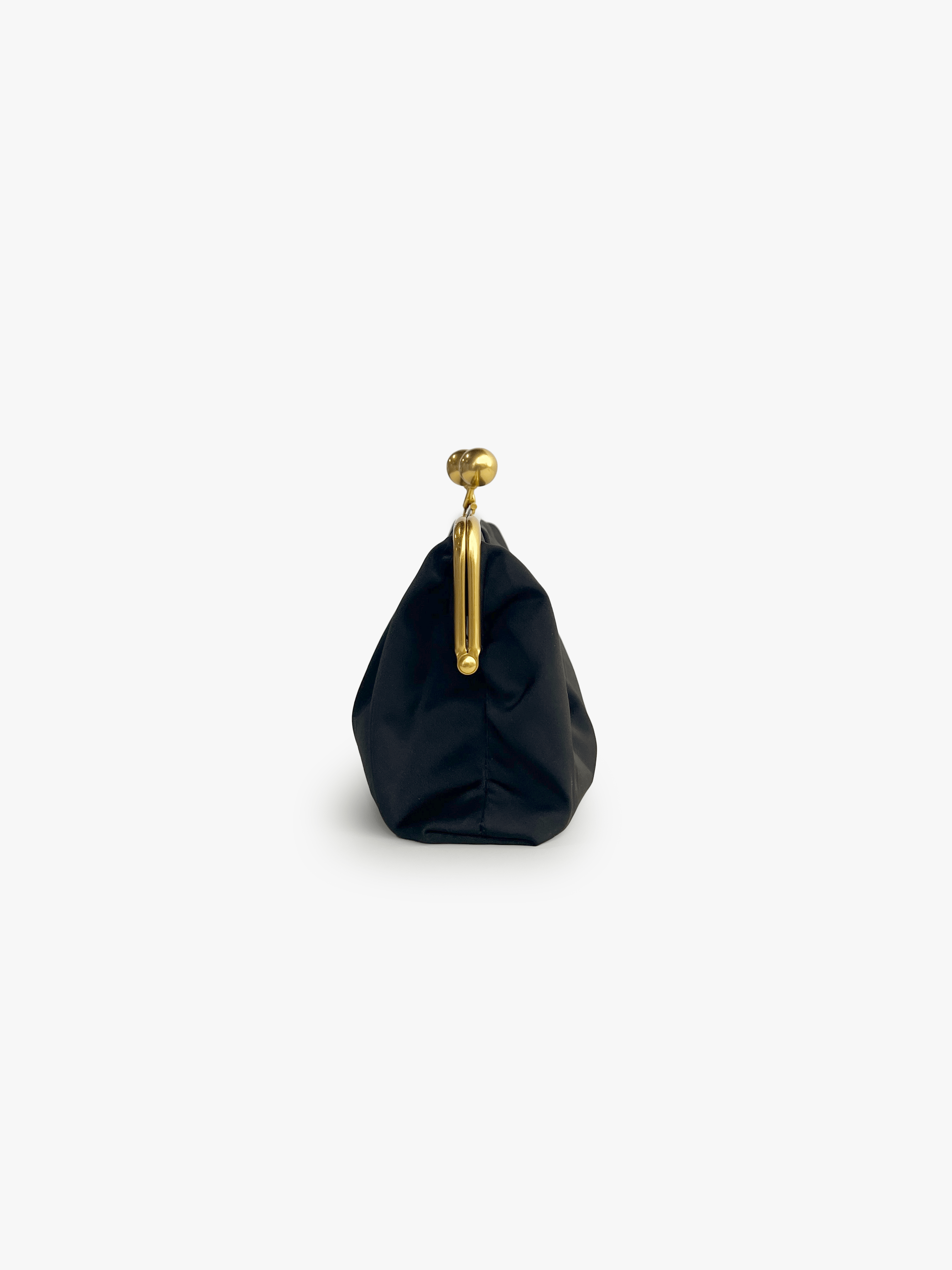 ETTA Clutch Black - Lesley Evers-Accessories-bag with silk scarf-black bag