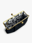 ETTA Clutch Black - Lesley Evers-Accessories-bag with silk scarf-black bag