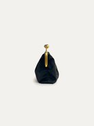 ETTA Clutch Black - Lesley Evers-Accessories-bag with silk scarf-black bag