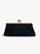 ETTA Clutch Black - Lesley Evers-Accessories-bag with silk scarf-black bag