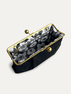 ETTA Clutch Black - Lesley Evers-Accessories-bag with silk scarf-black bag