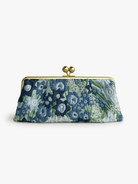 ETTA Clutch Daffodils Blue - Lesley Evers-Accessories-bag with silk scarf-clutch