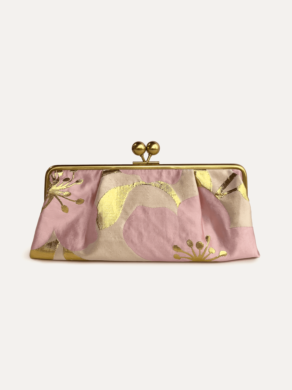ETTA Clutch Garden Wall Pink - Lesley Evers-Accessories-bag with silk scarf-clutch