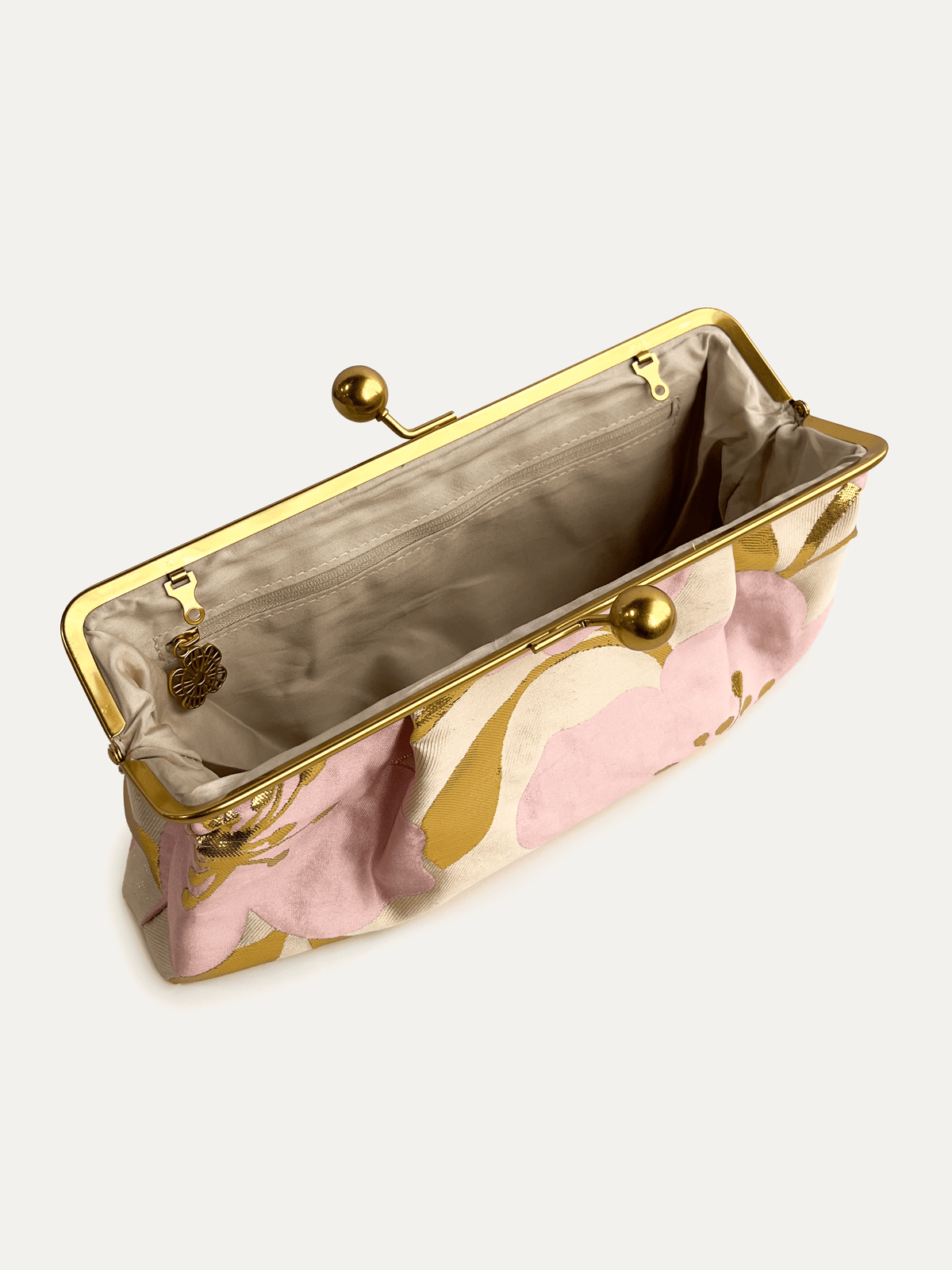 ETTA Clutch Garden Wall Pink - Lesley Evers-Accessories-bag with silk scarf-clutch