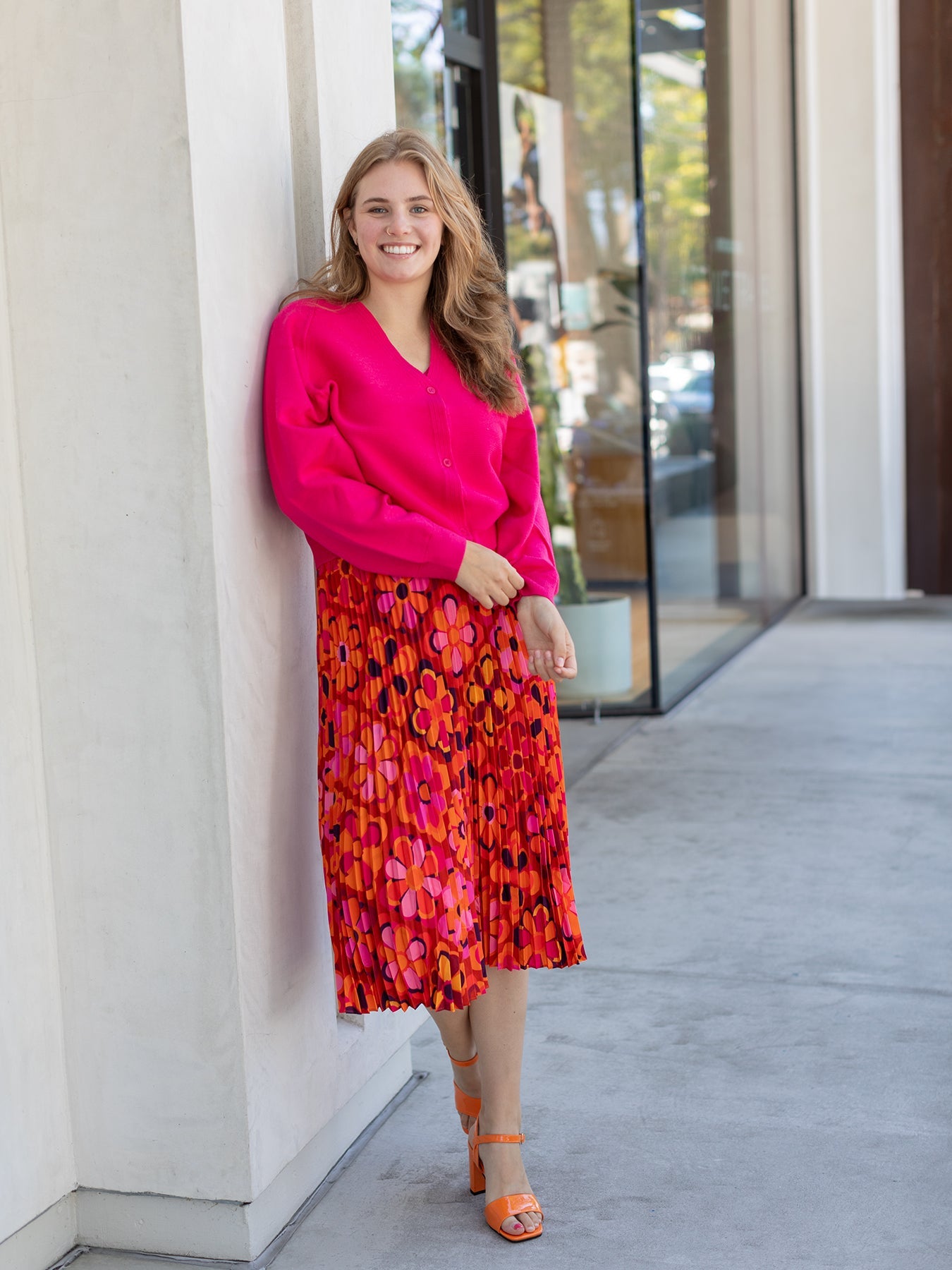 EUGENIA cardigan Magenta - Lesley Evers - cardigan - Shop - Shop/All Products